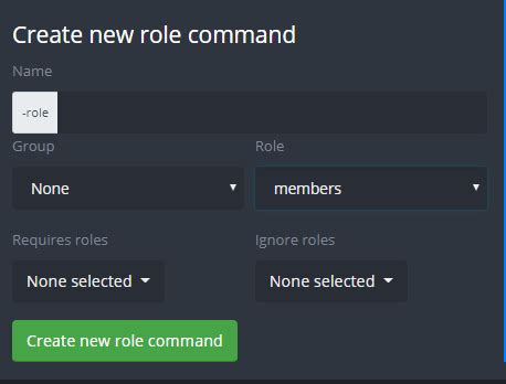 powered by yapgb|Role Commands (Self.